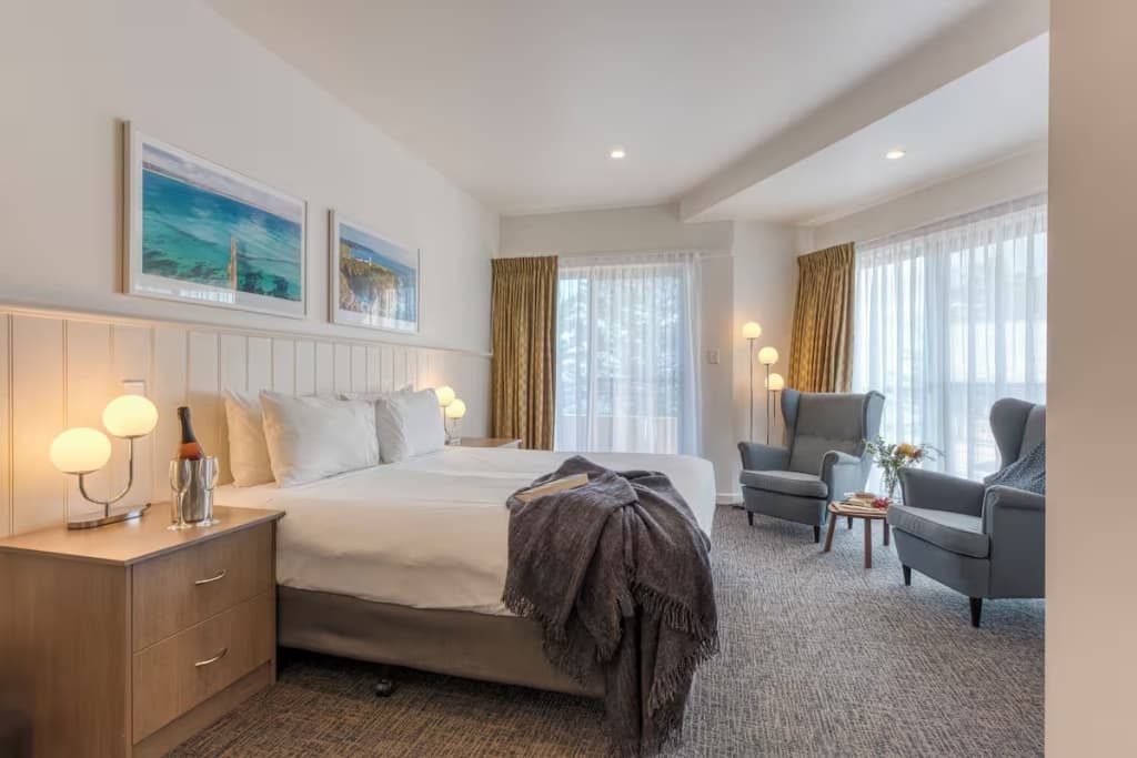 Double Studio with sea view full double bed
