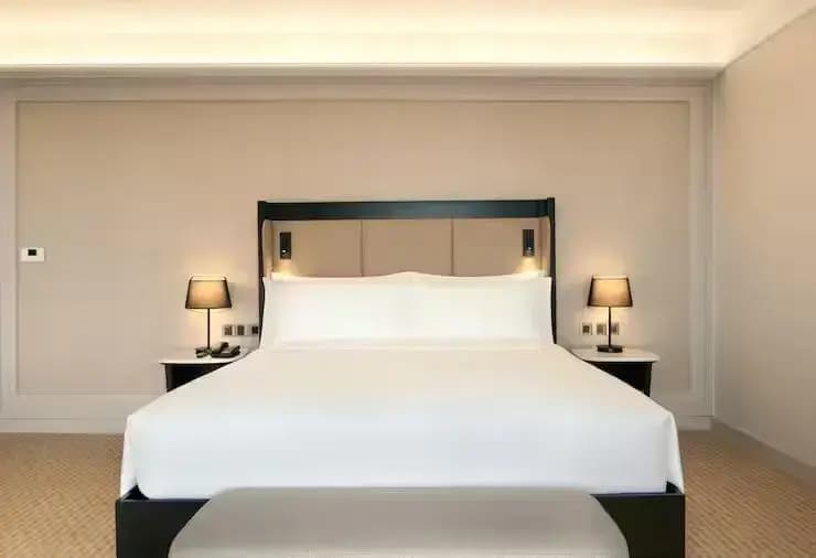 Family Double Deluxe room full double bed