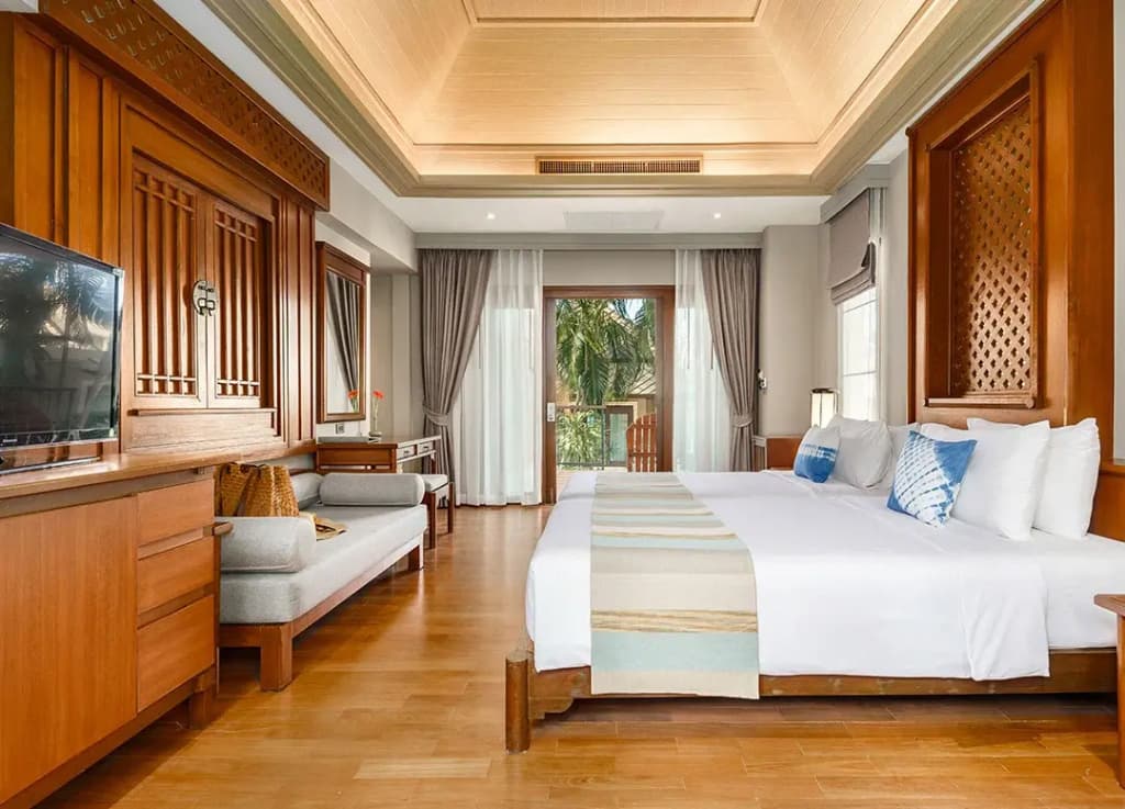 Garden Double Villa with balcony full double bed