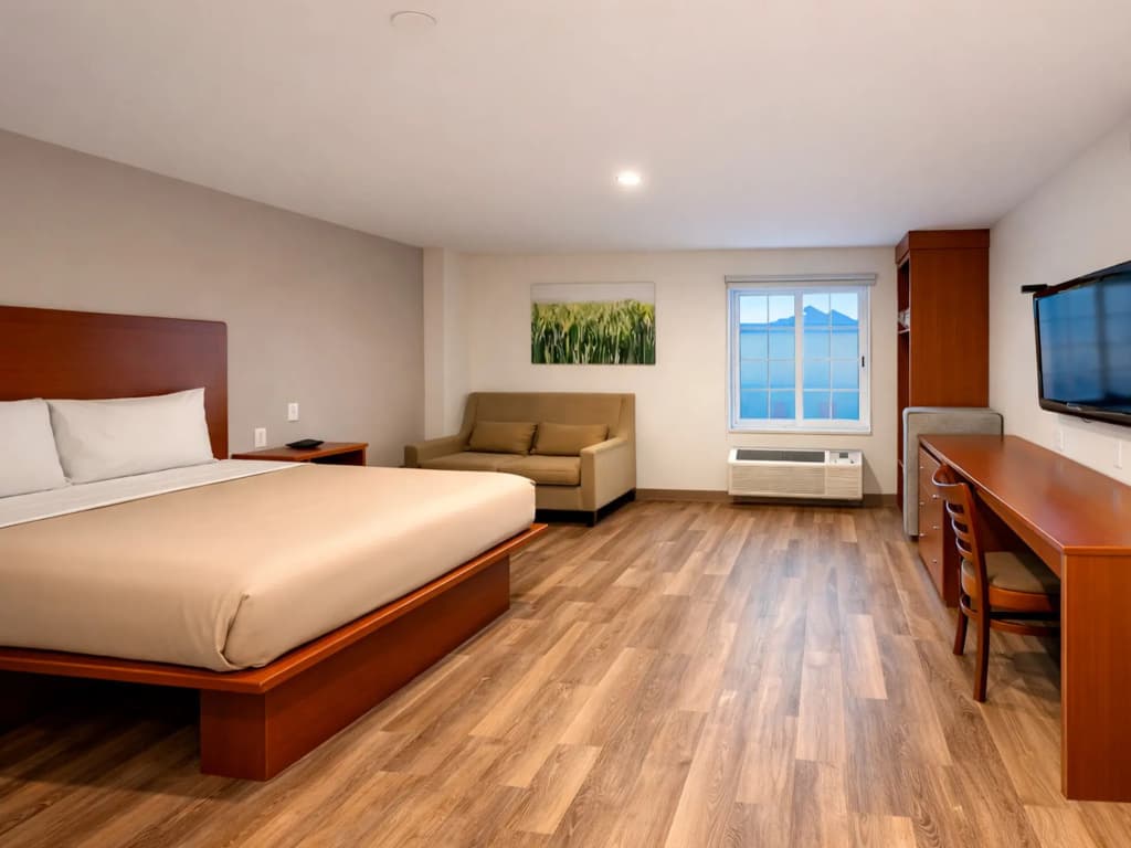 Handicap Double Suite full double bed