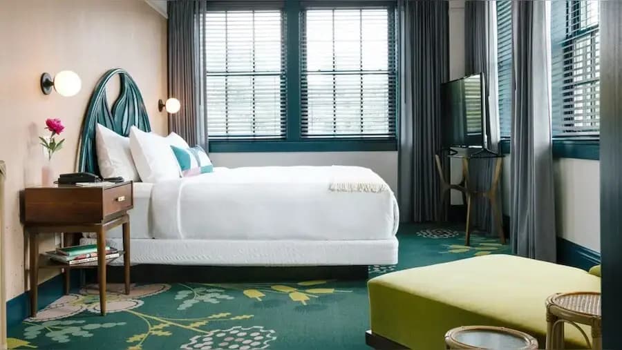 The Ruby Double Suite full double bed