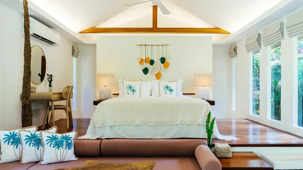 Double Garden Villa full double bed