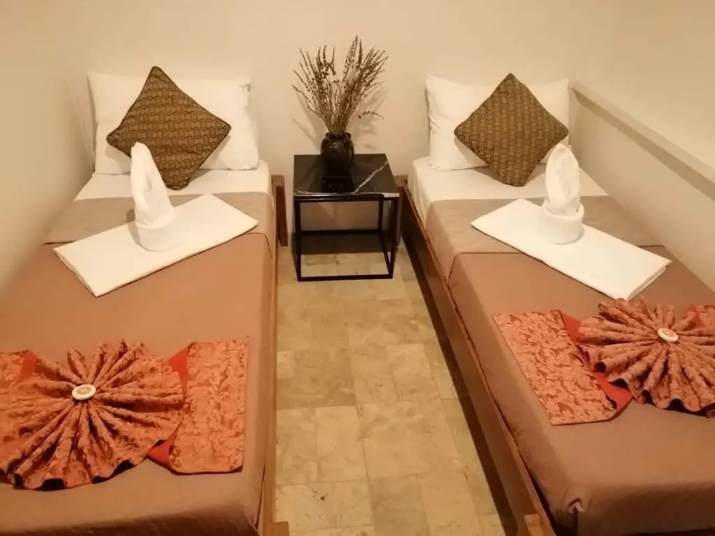 Double room twin beds