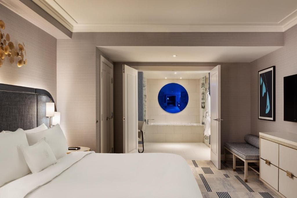 Royal Double Suite with pool view full double bed