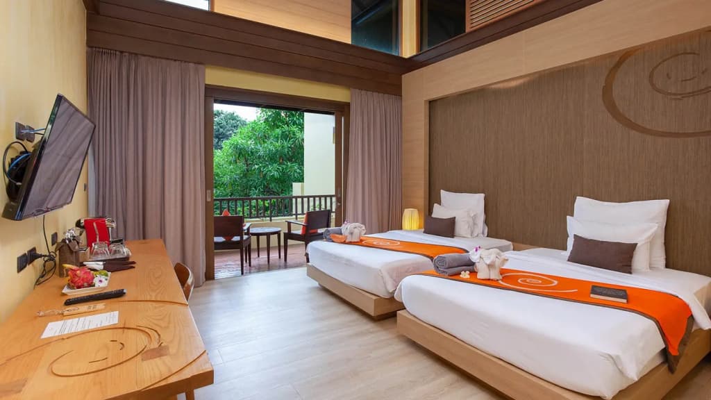 Deluxe Double room with balcony twin beds
