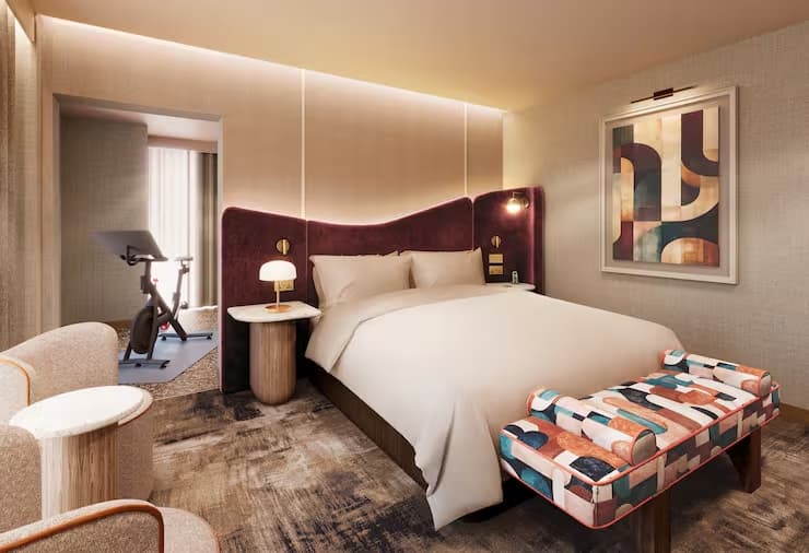 With Peloton Bike Premium Double room full double bed