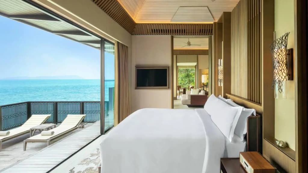 1 Bedroom Double Villa with Private Pool with ocean view full double bed