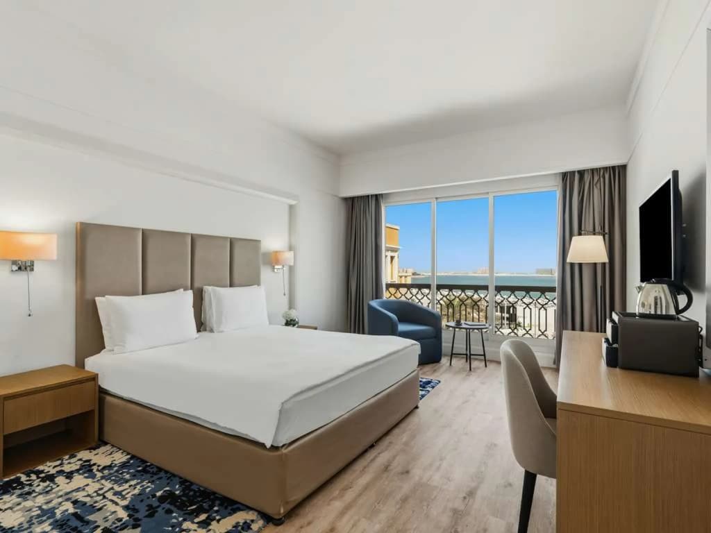 Deluxe Double room with pool or sea view full double bed