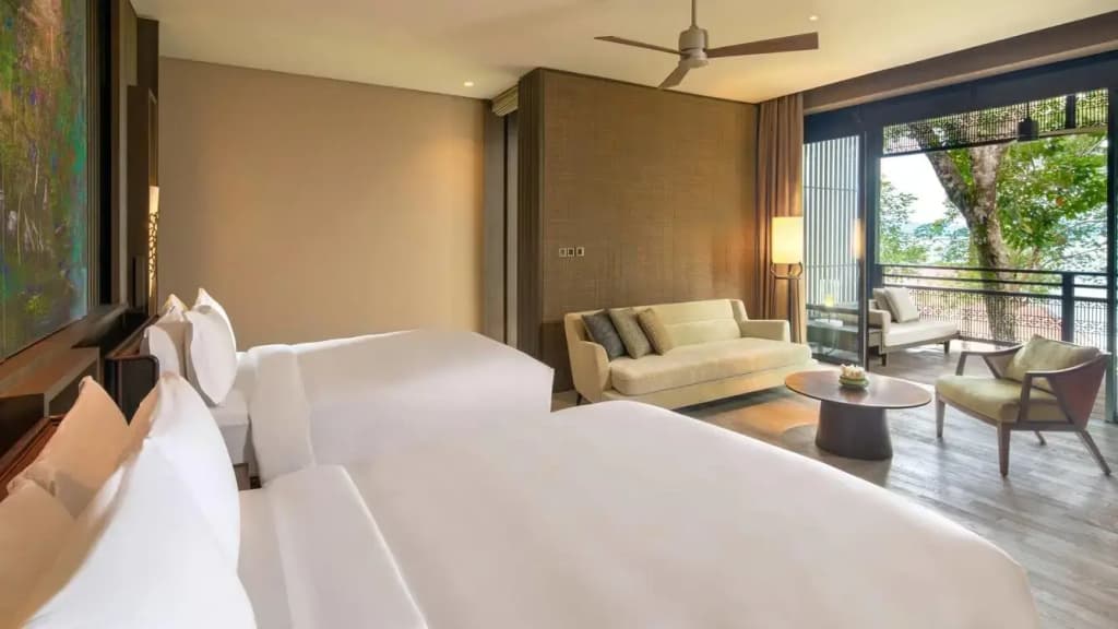 Deluxe Double room with Rainforest view twin beds