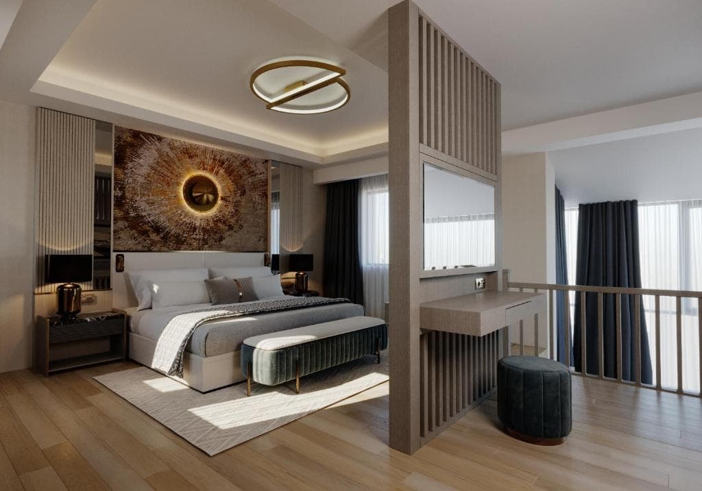 Swim Up Lake Double Suite full double bed