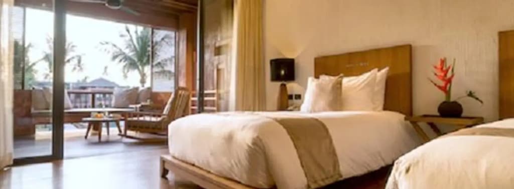 Double room with sea view twin beds