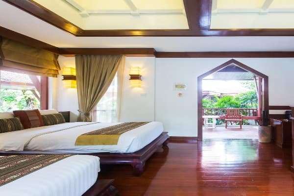 Deluxe Double Pool Villa twin beds