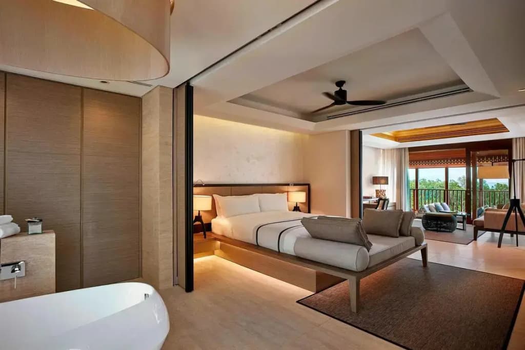 1 Bedroom Double Suite with balcony and with garden view full double bed