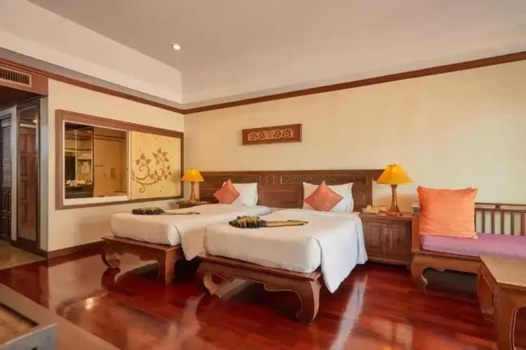 Deluxe Double room with balcony and with city view twin beds