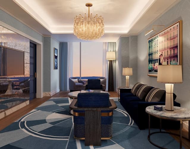 Monogram Best View Double Fleur de Lis Suite with mountain view full double bed