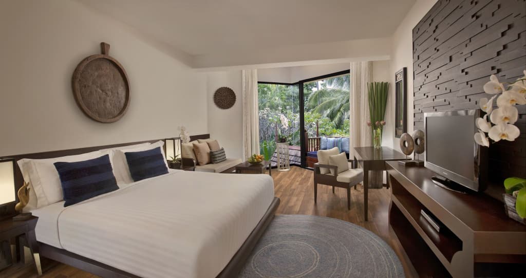 Deluxe Double room with garden view full double bed