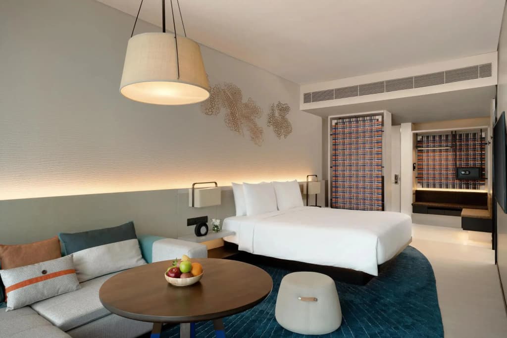 Double room with garden view full double bed