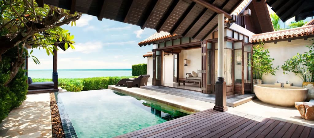 Ocean Double Pool Villa full double bed
