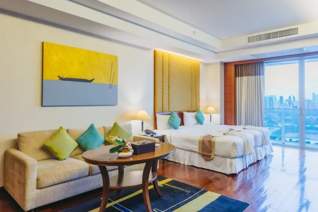 Double Studio with park view twin beds