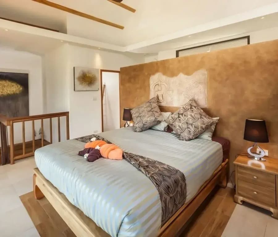 Luxury Pool Double Duplex Villa full double bed