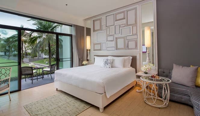 Terrace Double room with garden view full double bed