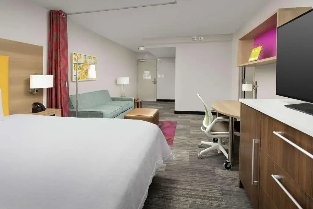 Hearing Accessible Double Studio Suite full double bed