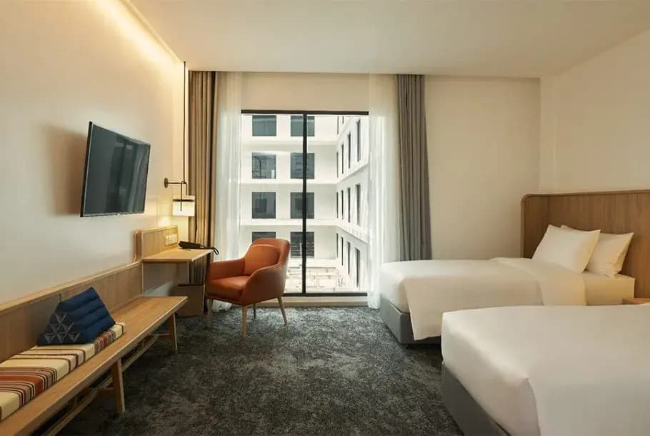 Roomy Double room twin beds