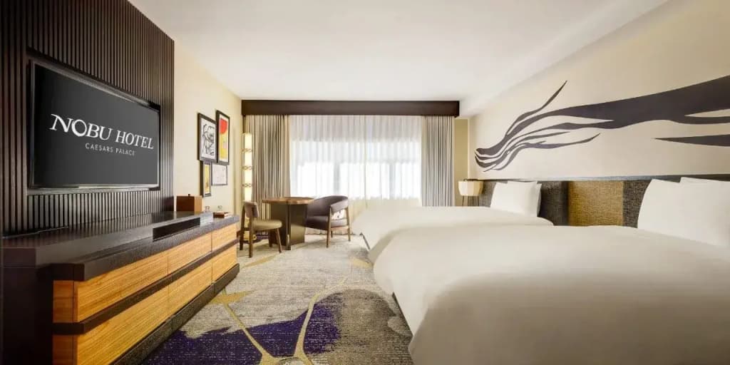 Nobu Deluxe Double room twin beds
