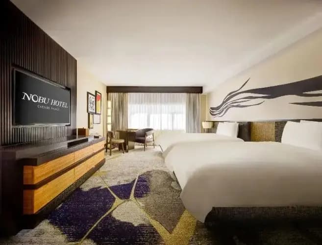 Nobu Quadruple room with partial Strip View