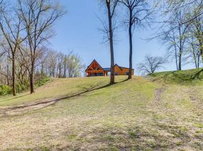 Riverfront Mountain View Cabin w/ Deck & Grill!