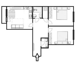 Charming Two-Bedroom Apartment Next To The Emmaus Abbey