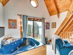 Riverfront A-frame Cabin in Troy w/ Pool & Dock!