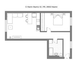 M Mma323b Acogedor Apartamento de un Dormitorio