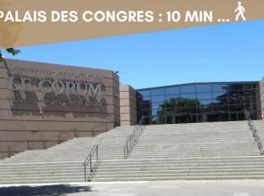 NOUVEAU - Jungle Montpeul - Clim - Wifi fibre - Netflix - 5' du centre et gare - Parking - Loggia - 15' des plages