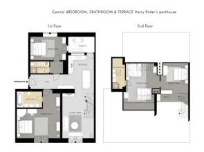 4BR 3BATH BALCONY central Harry Potter penthouse