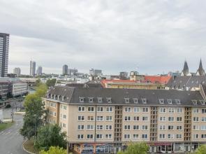 Skyline-Apartment mit Blick auf Essen