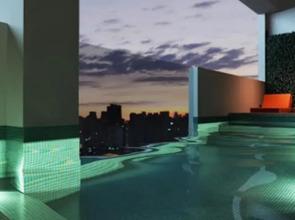 Studio Brooklin Premium com piscina aquecida