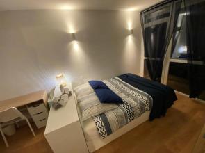 T2 lumineux centre ville proche métro, parking gratuit,1 chambre, 1 grande pièce à vivre