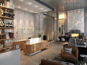The Fort Sutter Sacramento, Tapestry Collection by Hilton