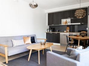 Stylish 1br with balcony in new building