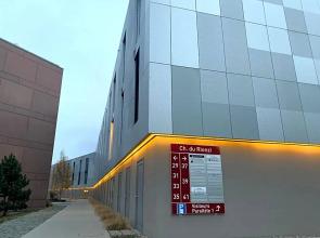 modern studio with mezzanine