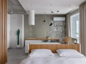 Premium Matveev Galaxy #435 v dome biznes-klassa s vidom na Tretyakovskuyu galereyu