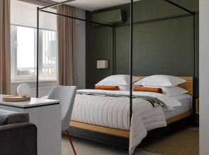 Premium Matveev Galaxy #219 v dome biznes-klassa s vidom na Tretyakovskuyu galereyu Flat