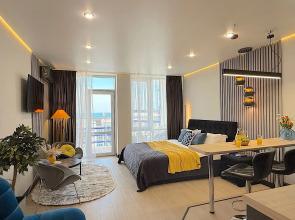 Akvadelyuks u morya, s bassejnom, SPA, plyazhem N824 Apartments