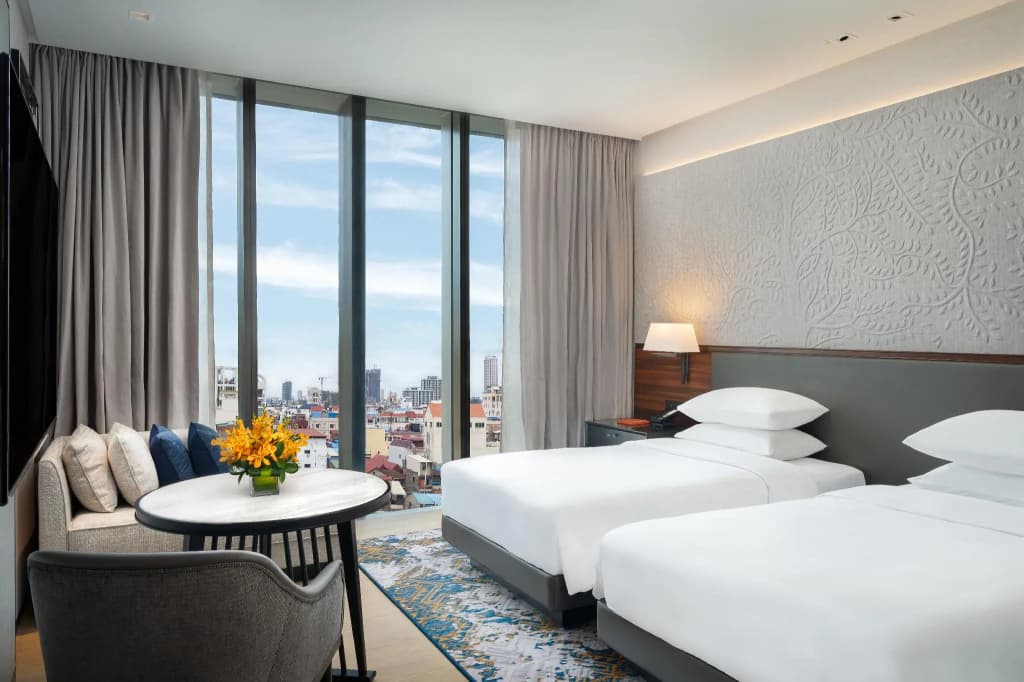 Double room twin beds
