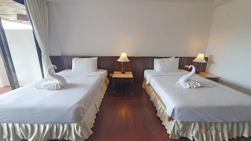 Standard Double room with balcony and with garden view twin beds