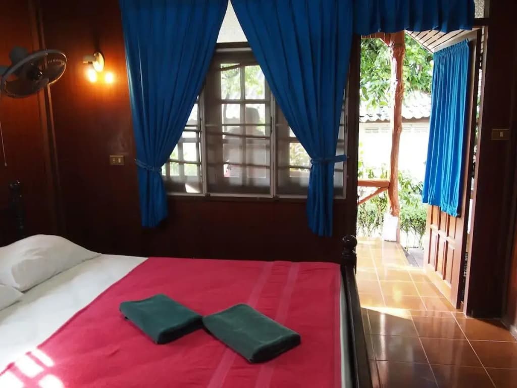 Fan Double Bungalow with garden view full double bed