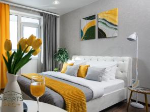 Aparts Pro Vidovaya 3-h mestnaya studiya s panoramnym balkonom v ZHK Argo na 12 etazhe Flat